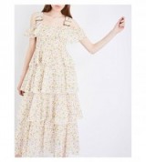 ALEXA CHUNG Tiered garden-print cotton-voile dress