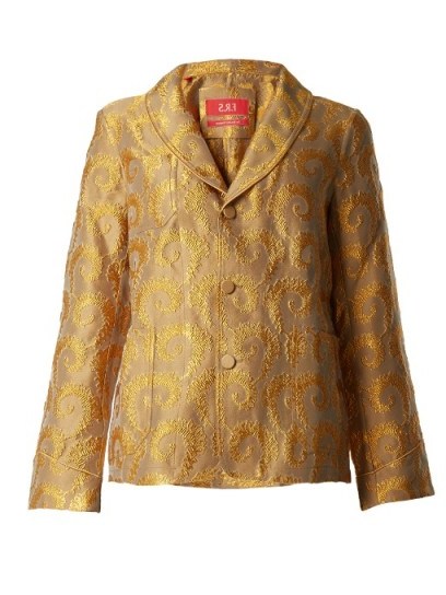 F.R.S – FOR RESTLESS SLEEPERS Arabesque shawl-lapel brocade jacket - flipped