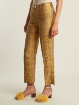 F.R.S – FOR RESTLESS SLEEPERS Arabesque straight-leg brocade trousers