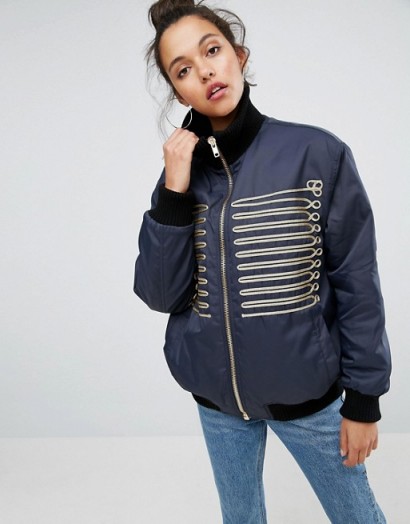 ASOS Bomber Jacket with Historical Trims