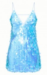 Pretty Little Thing BLUE DISCO SEQUIN SHIFT DRESS – sequinned party dresses