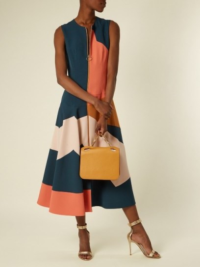 ROKSANDA Celeste colour-block crepe dress - flipped