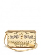 DOLCE & GABBANA Chocolate Bar leather box clutch – luxe evening bags