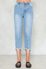Nasty Gal Come to an End Raw Hem Jeans