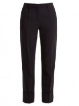 GOAT Cooper navy-crepe trousers