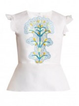 PETER PILOTTO Cotton and guipure-lace top