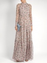 ERDEM Denise floral-print silk-voile gown