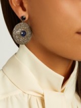 JADE JAGGER Diamond, sapphire & white-gold earrings