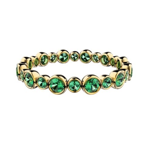 MARCELLO RICCIO Emerald 18K Gold Eternity Ring - flipped