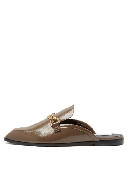 STELLA MCCARTNEY Faux-leather backless loafers - flipped
