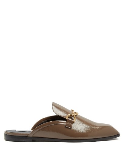 STELLA MCCARTNEY Faux-leather backless loafers