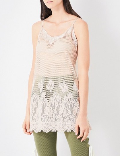 FENTY X PUMA Floral-lace and mesh camisole moonlight - flipped