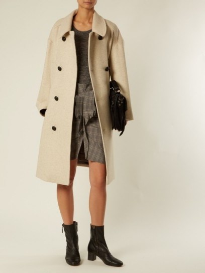 ISABEL MARANT ÉTOILE Flicka double-breasted wool-blend coat - flipped