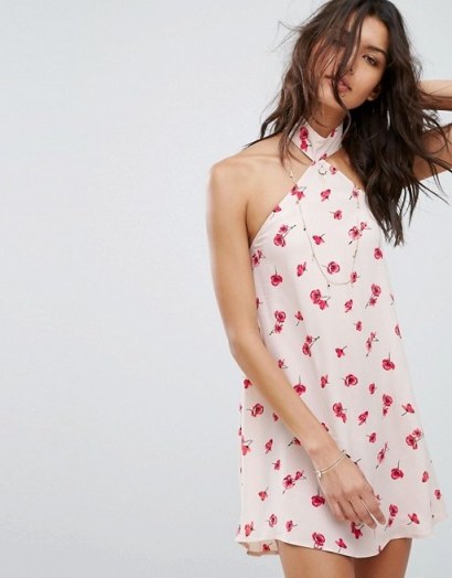 Flynn Skye Ariana Deep Back Mini Dress – choker style summer dresses - flipped
