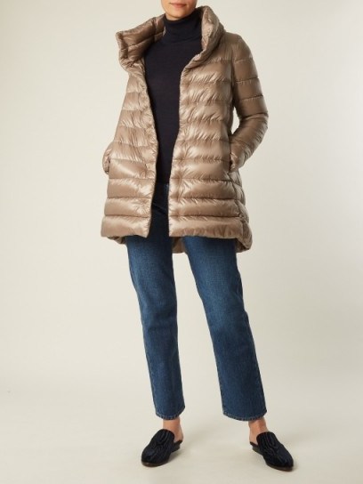 HERNO Funnel-neck quilted down jacket - flipped