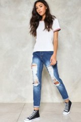 Nasty Gal Go to Extremes Distressed Jeans