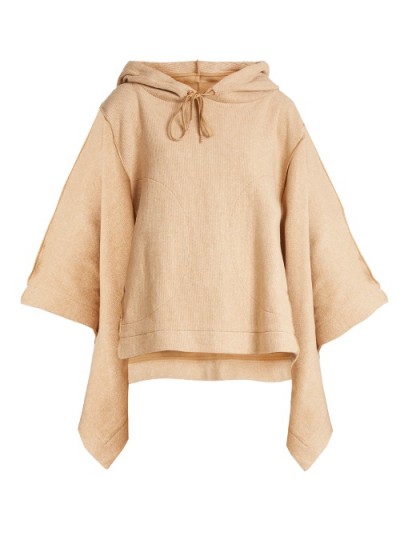 SEE BY CHLOÉ Hooded cotton-blend poncho