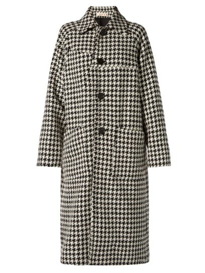 MARNI Hound’s-tooth checked car coat – classic dogtooth check coats - flipped