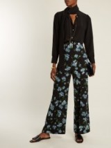 EMILIA WICKSTEAD Hullinie floral-print georgette trousers