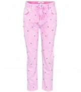 ISABEL MARANT, ÉTOILE Fliffa light pink studded high-waisted jeans