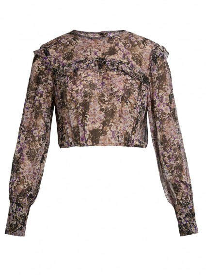 ISABEL MARANT ÉTOILE Jelby floral-print chiffon blouse