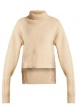 KHAITE Jeraldine step-hem roll-neck cashmere sweater
