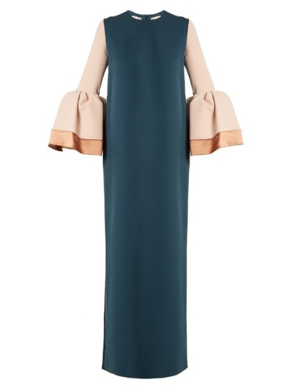 ROKSANDA Litani bell-cuff stretch-crepe dress – chic evening wear