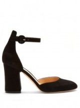 GIANVITO ROSSI Mary-Jane suede pumps