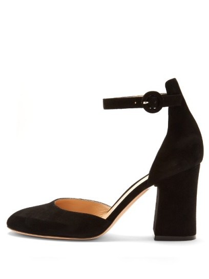 GIANVITO ROSSI Mary-Jane suede pumps - flipped