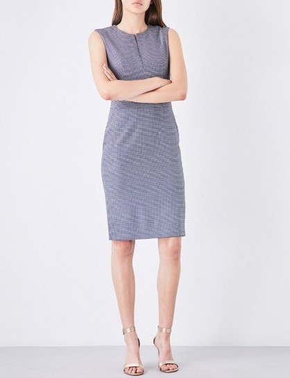 MAX MARA Cerea houndstooth wool-blend pencil dress - flipped