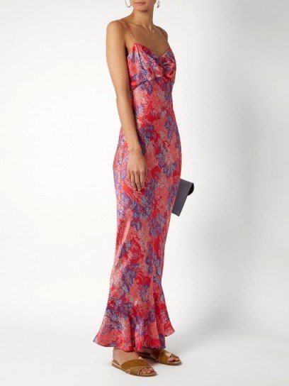 SALONI Mimi floral-print silk-satin dress - flipped