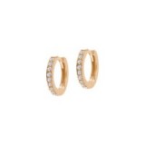 Jezebel London Mini Millennium Huggies ~ neat diamond earrings