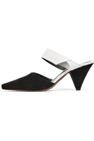 NEOUS Suede and leather mules - flipped