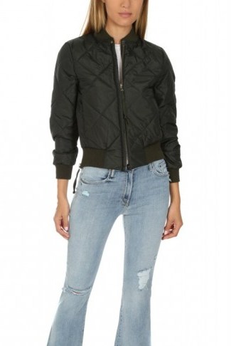 NSF Neil Bomber Jacket | black quilted weekend jackets - flipped