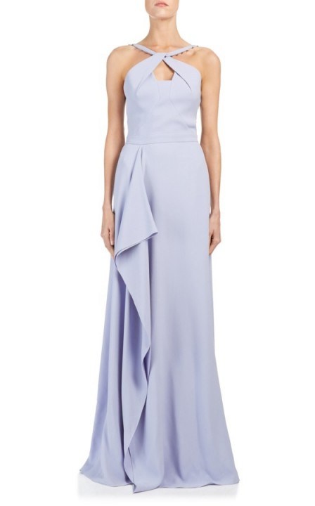 Roland Mouret PRITCHARD GOWN in Lavender - flipped