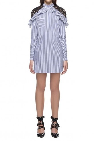 $289.00 Self Portrait Lace Shoulder Dress - flipped