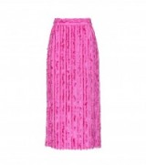 SIES MARJAN Leonie midi skirt – pink fringed skirts