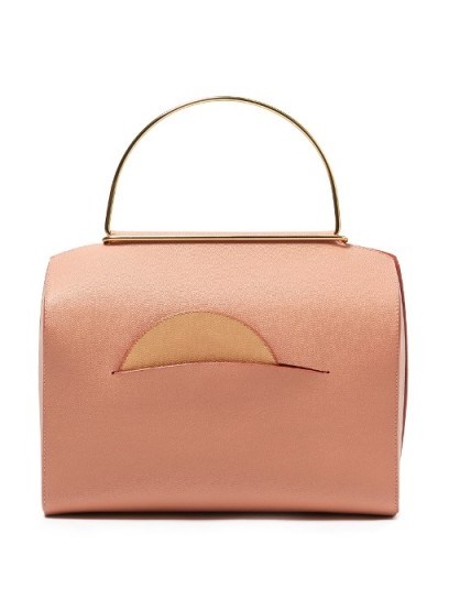 ROKSANDA Signature leather bowling bag – chic blush-pink bags - flipped