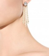 STELLA MCCARTNEY Faux pearl clip-on earrings – statement jewellery
