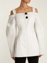 ELLERY Sugar off-the-shoulder cotton top ~ stylish cold shoulder tops
