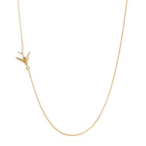 Lee Renee Swallow necklace – gold vermeil - flipped