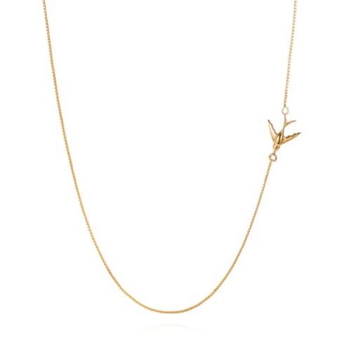 Lee Renee Swallow necklace – gold vermeil