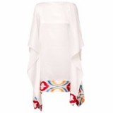 Lemiché White Silk Kaftan Dress