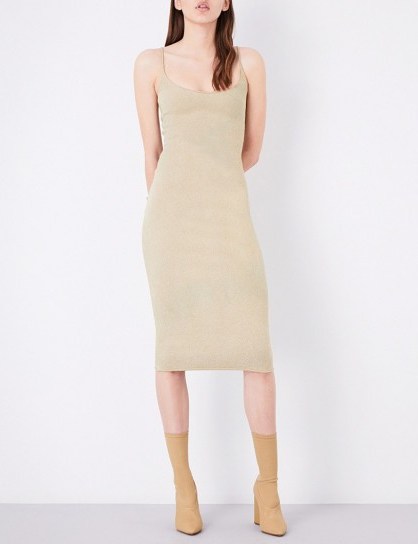 YEEZY Knitted maxi dress oatmeal - flipped
