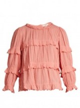 ISABEL MARANT ÉTOILE Ykaria tiered frill blouse – Parisian boho chic