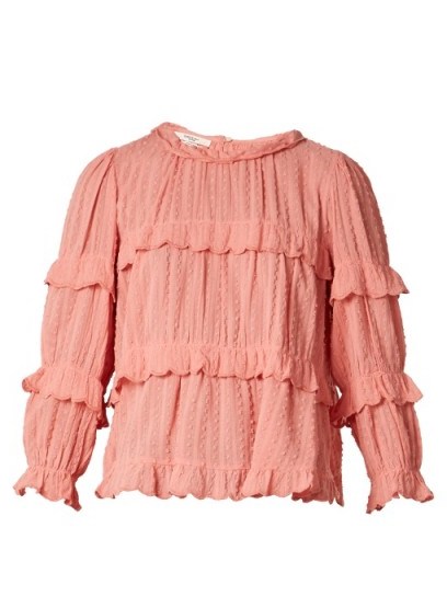 ISABEL MARANT ÉTOILE Ykaria tiered frill blouse – Parisian boho chic - flipped