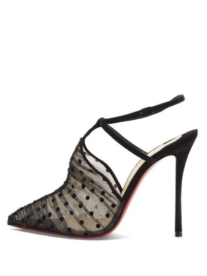 CHRISTIAN LOUBOUTIN Acide 100mm tulle pumps - flipped