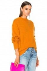 ACNE STUDIOS Peele Pullover Sweater | orange crew neck sweaters | knitwear