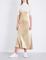 A.L.C Annex sleeveless velvet dress | champagne slip dresses