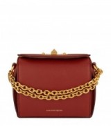 Alexander McQueen Box Bag 16 ~ small red leather bags